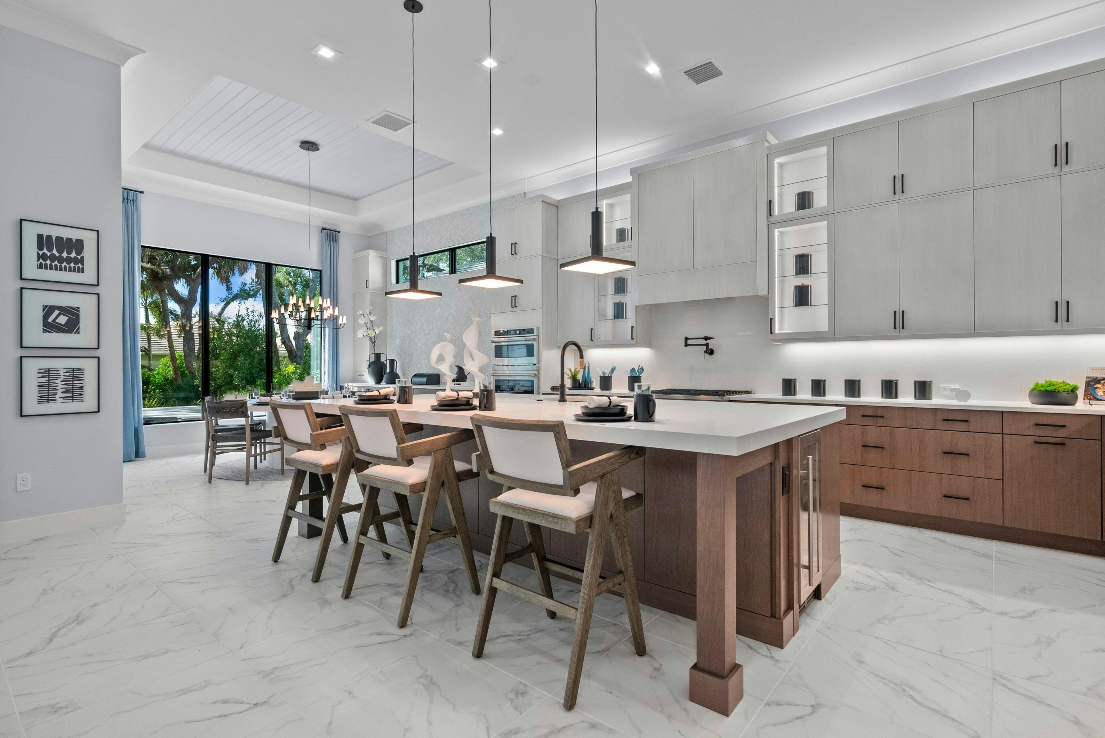 Kitchen to Dining | Sapphire Model | Seaglass