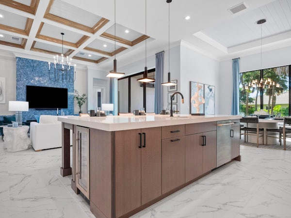 Kitchen to Great Room & Dining | Sapphire Model | Seaglass Kitchen to Great Room & Dining | Sapphire Model | Seaglass