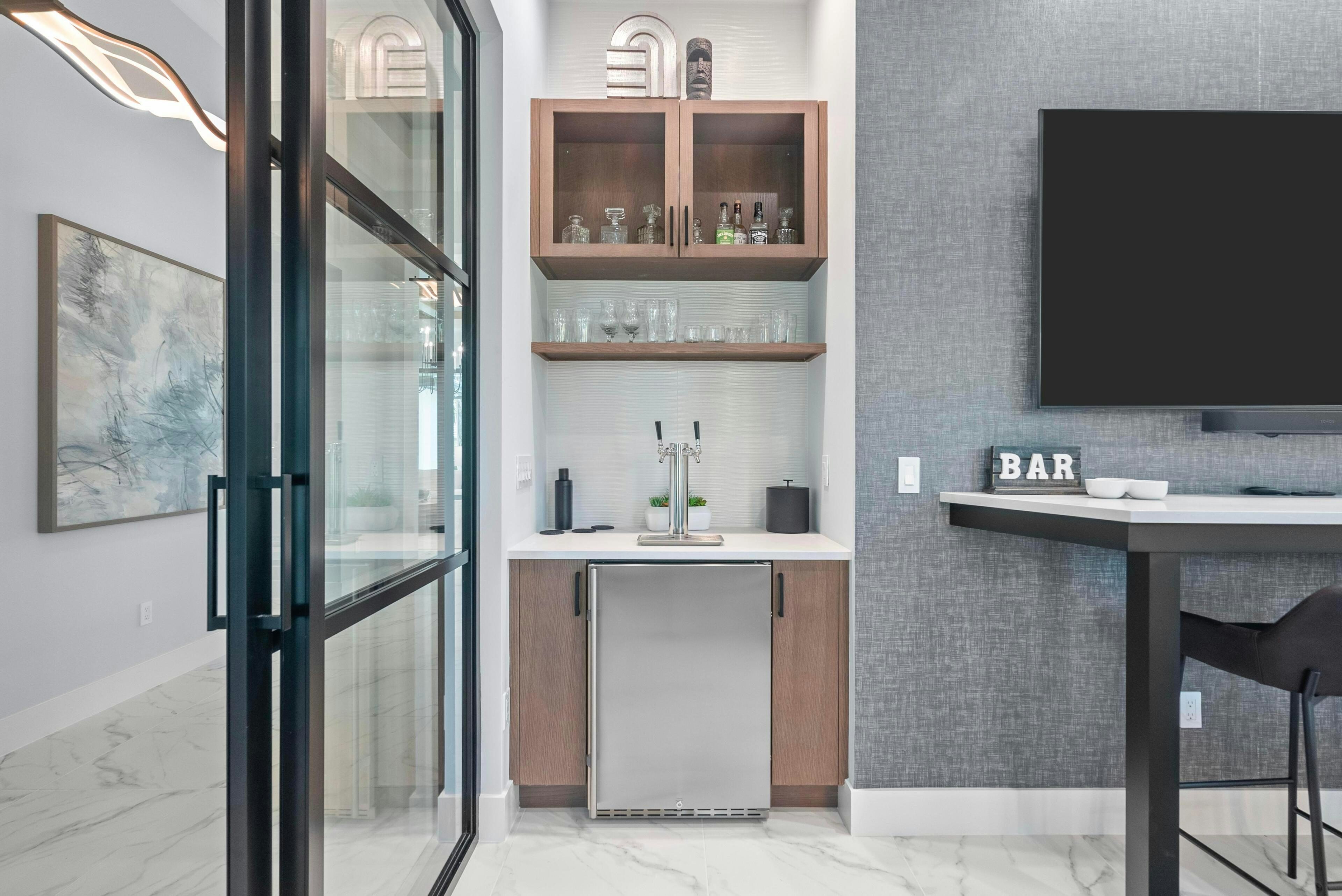 Game Room Bar | Sapphire Model | Seaglass