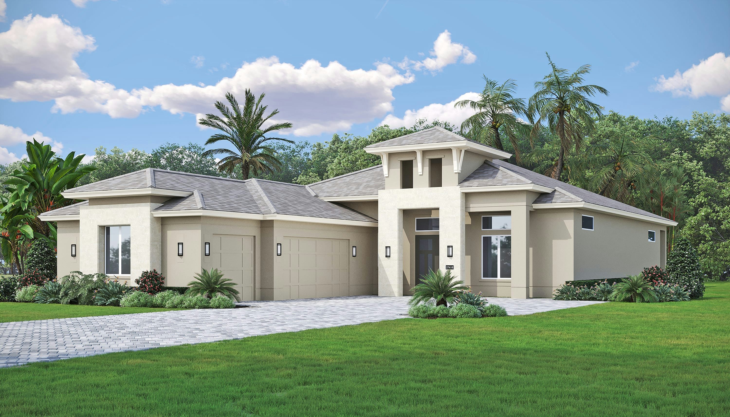 Modern Elevation | Sand Dollar Grande