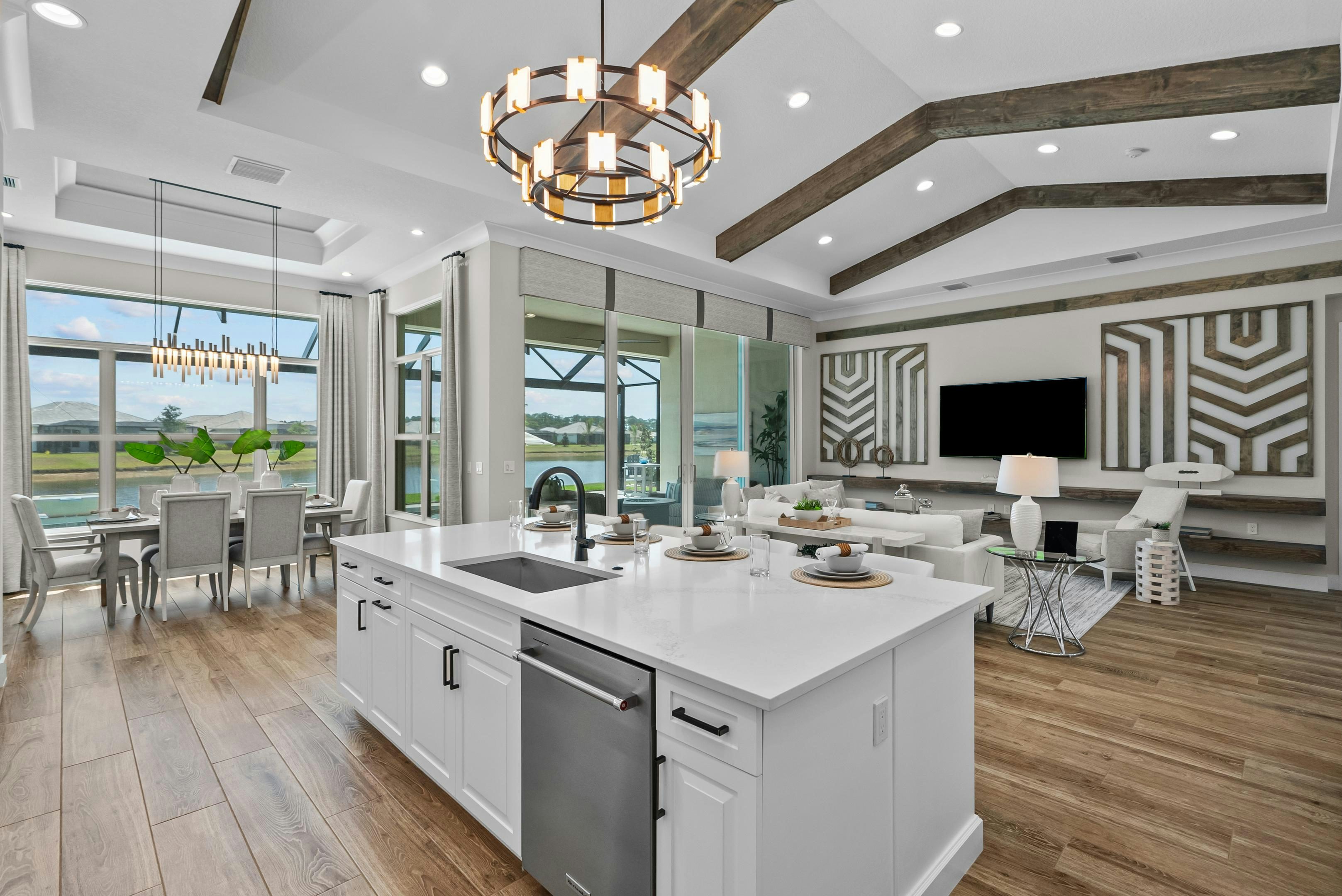 Kitchen to Great Room & Dining | Tavvo Signature for reference