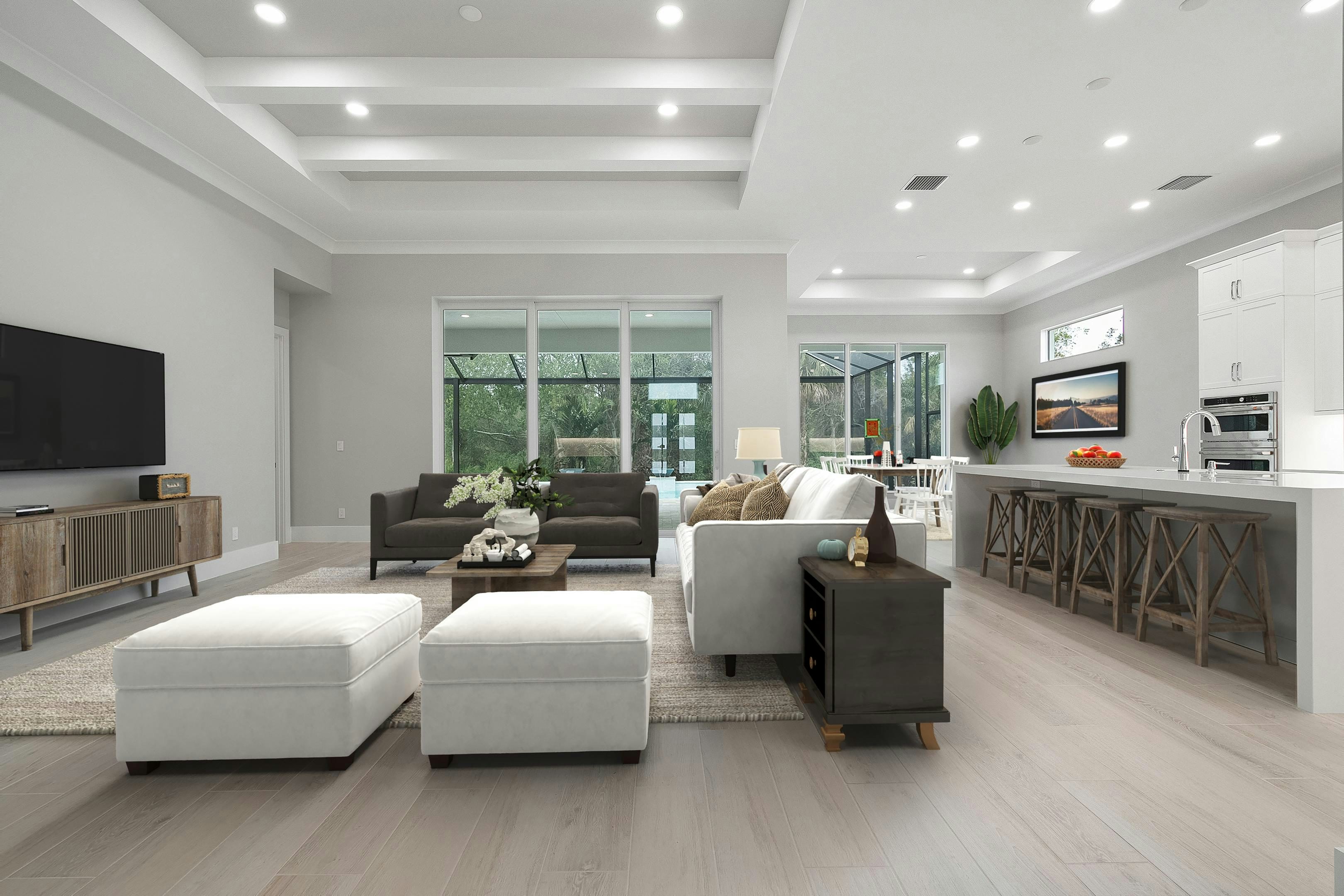 Great Room Virtually Stage | Somerset Move -in Ready shown for reference