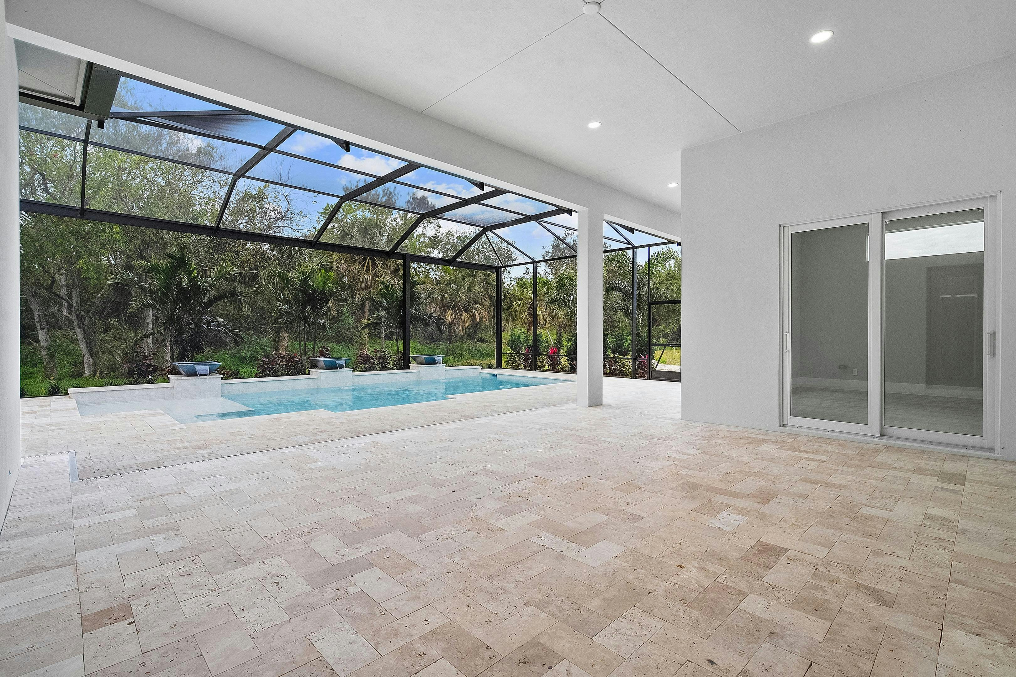 Lanai and Screened Pool | Somerset Move-in Ready shown for reference