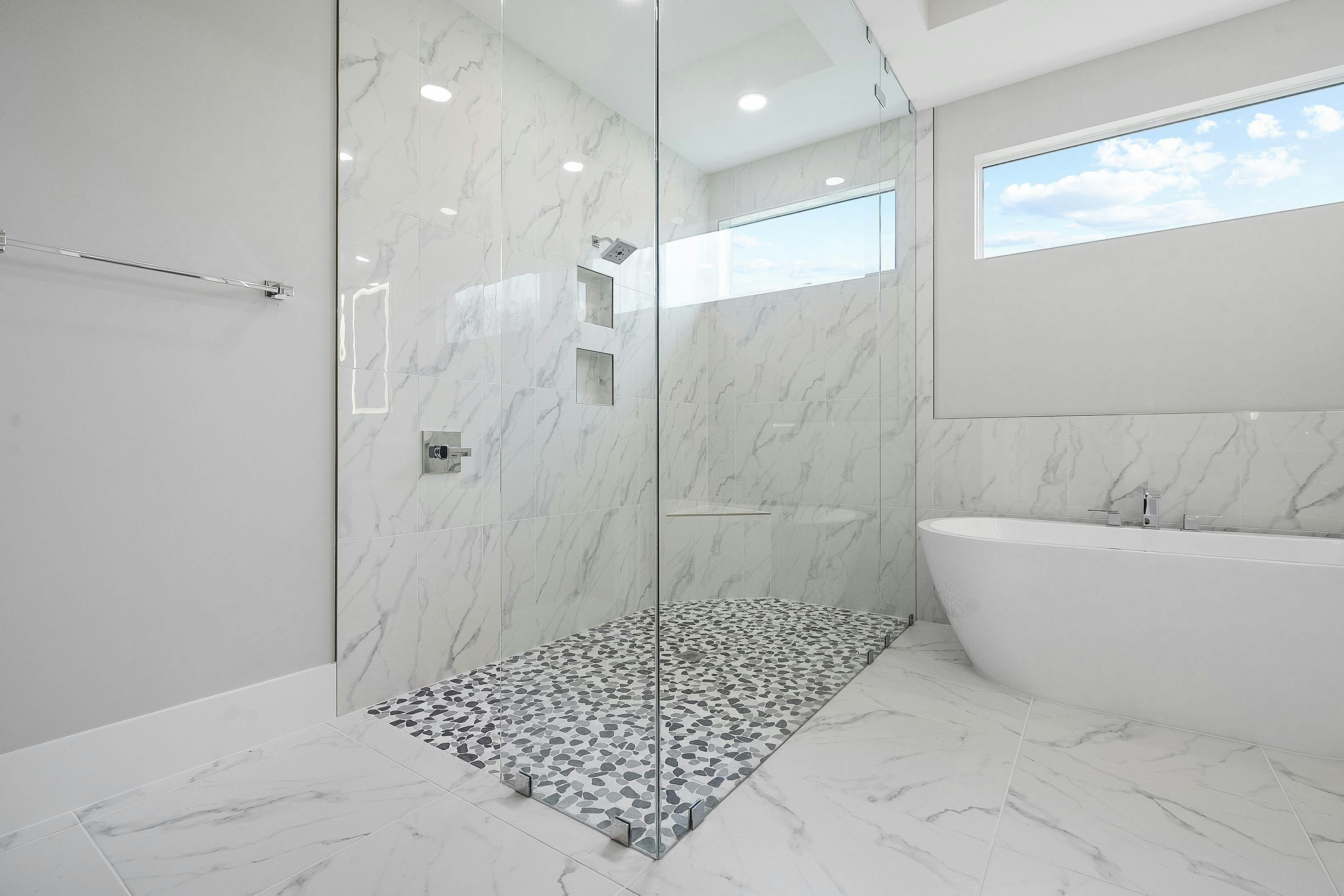 Master Bath Walk-in Shower | Somerset Move-in Ready shown for reference