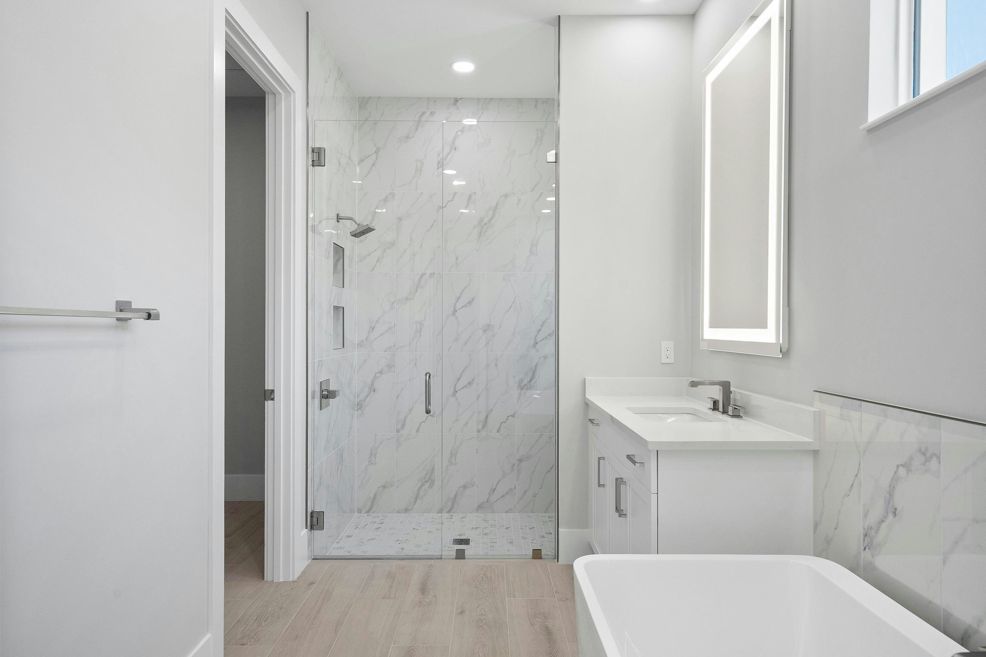 Master Bath Shower | 129 Strand Drive