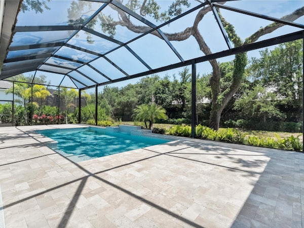Screened Pool | 129 Strand Drive Screened Pool | 129 Strand Drive