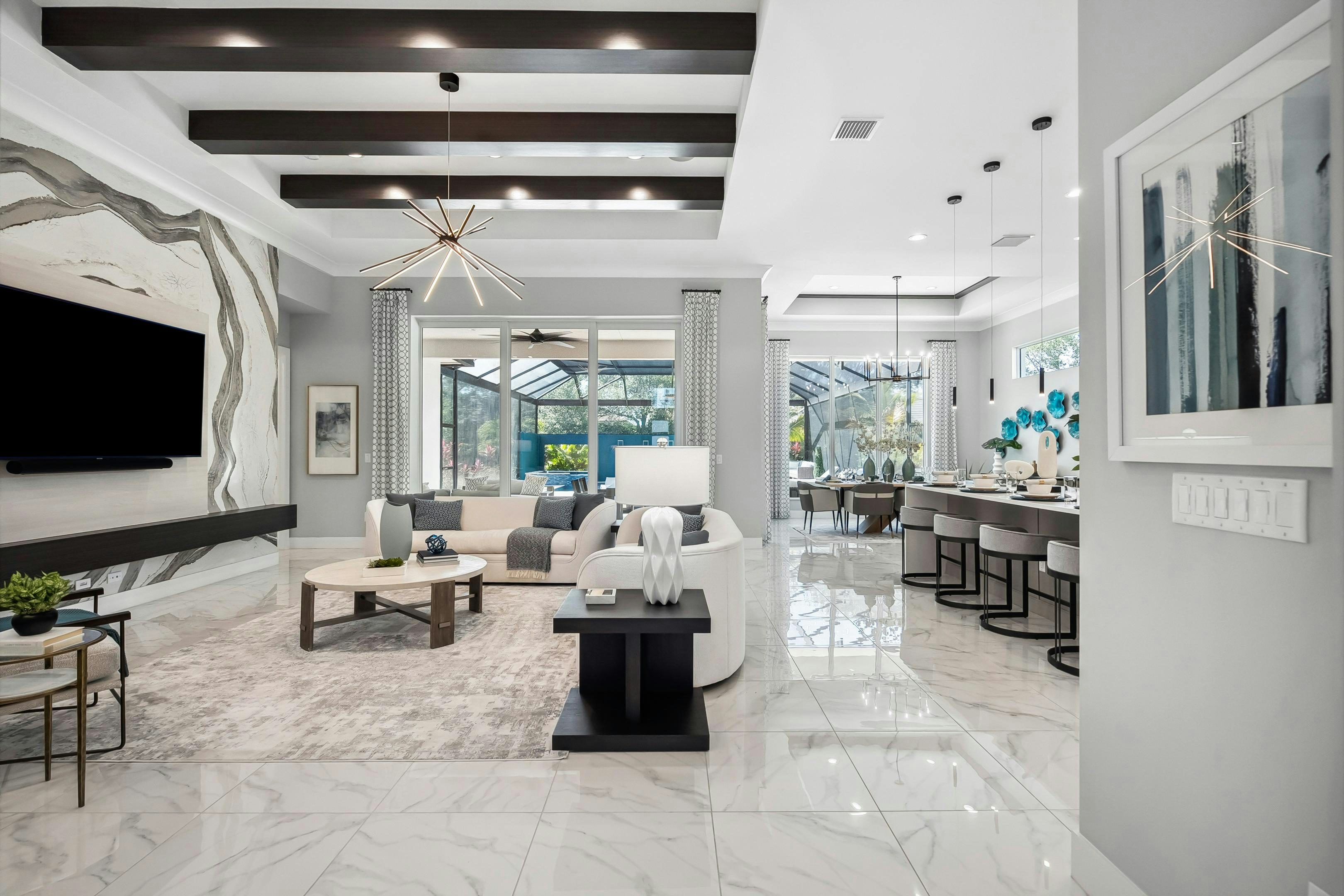 Great Room to Lanai | 103 Strand Drive