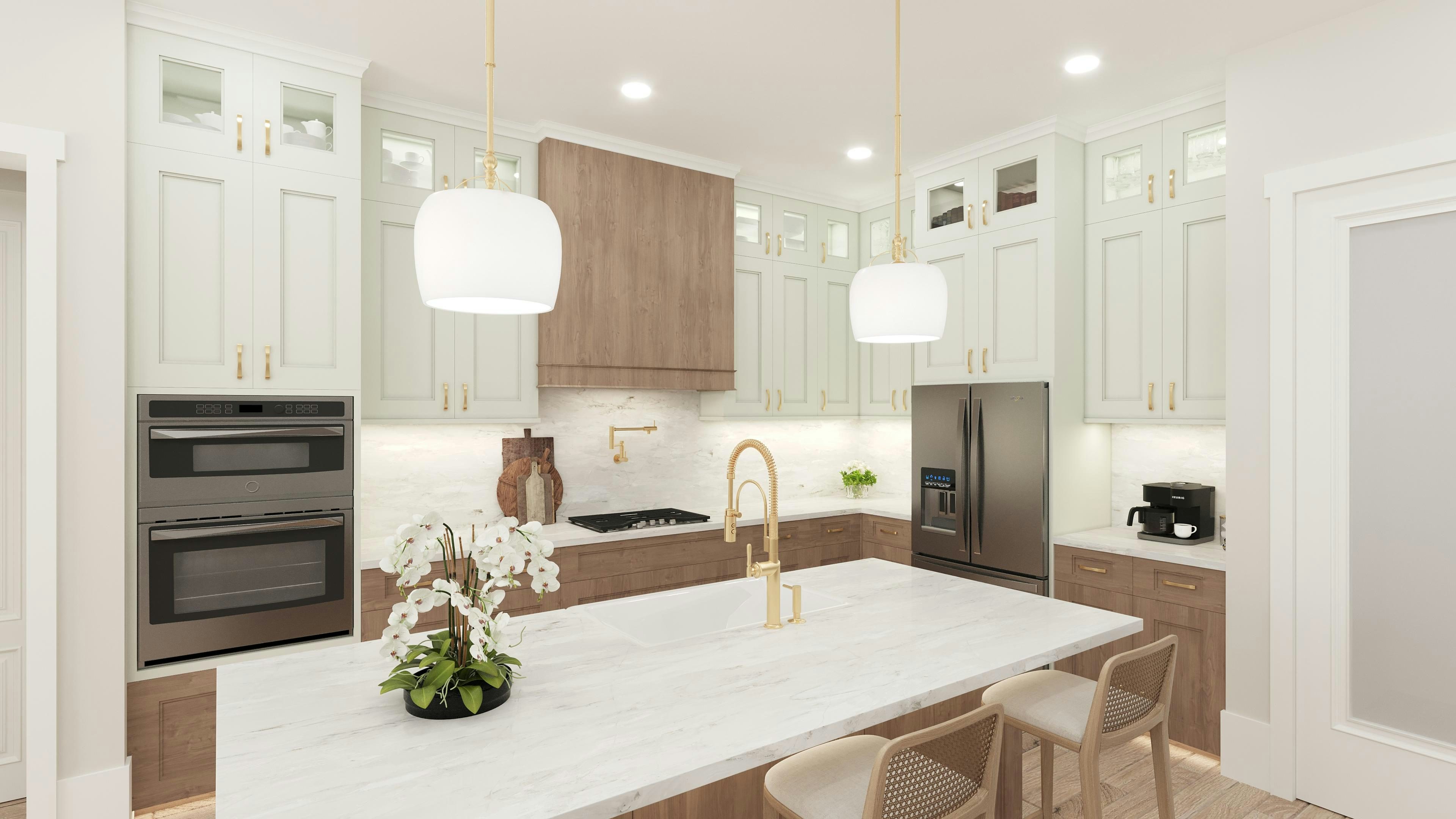 Kitchen Upgraded Virtually Staged | Aberdeen Plan