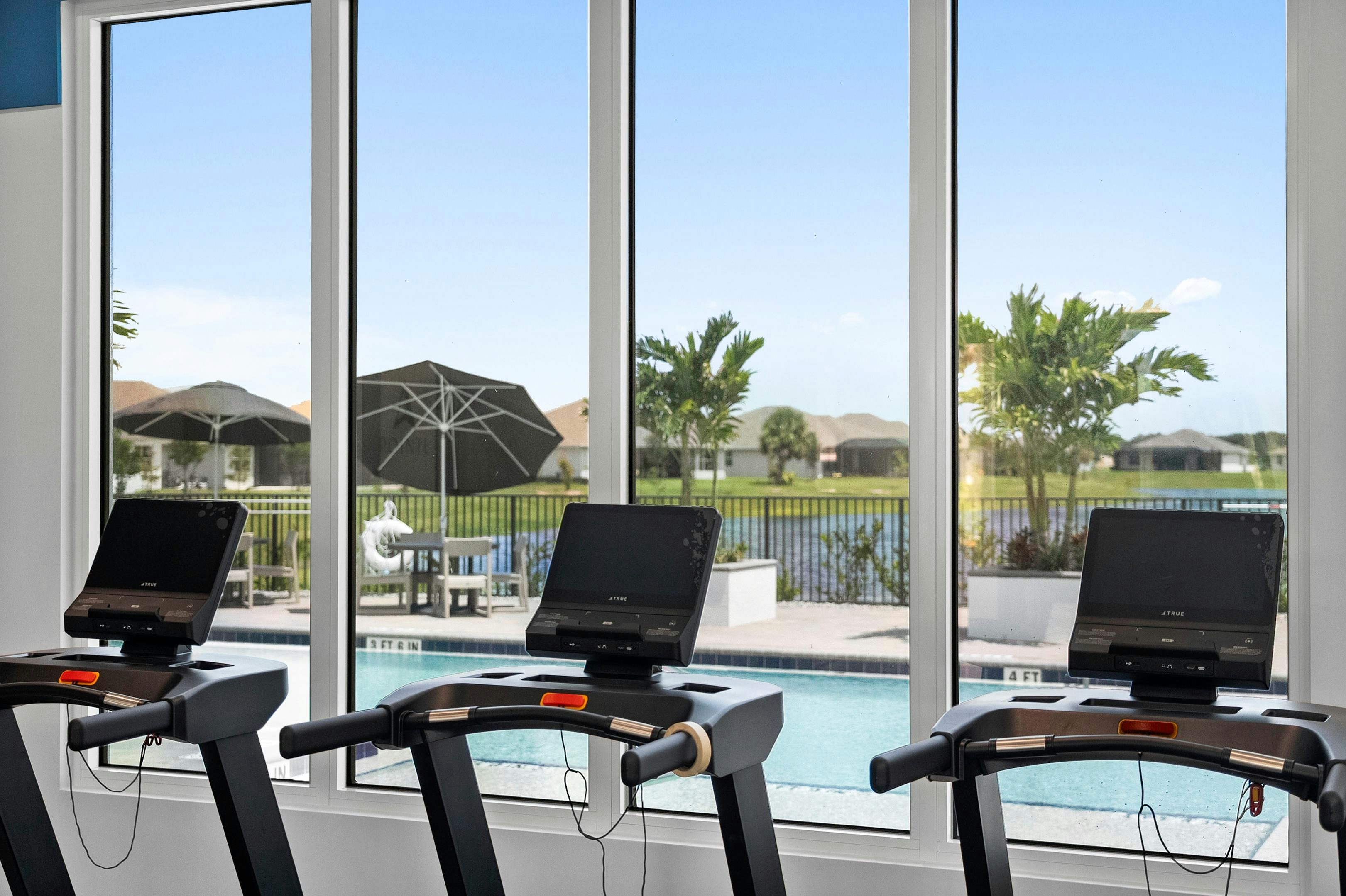 Fitness to Pool Treadmills | High Pointe Clubhouse