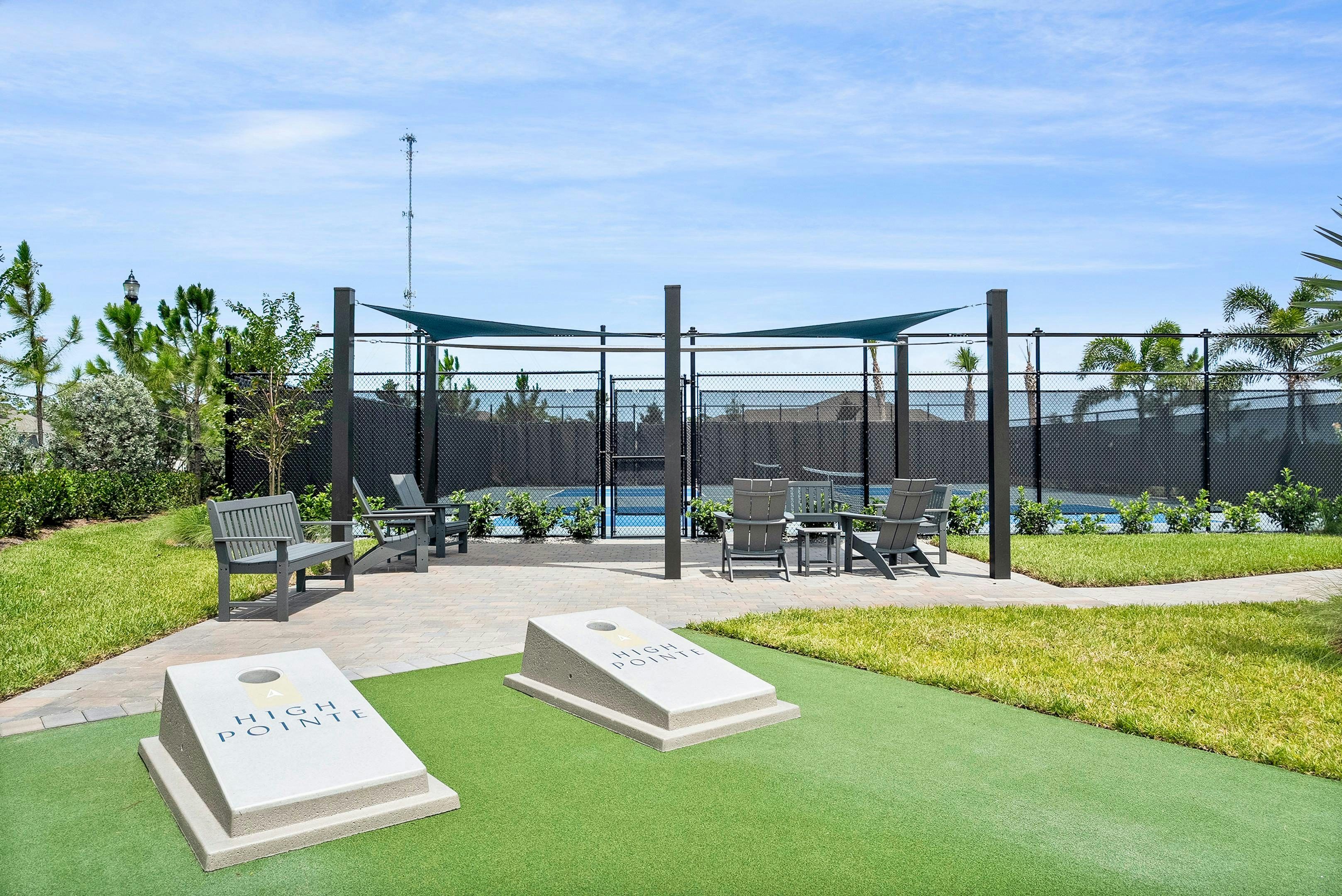 Cornhole & Courts | High Pointe Clubhouse