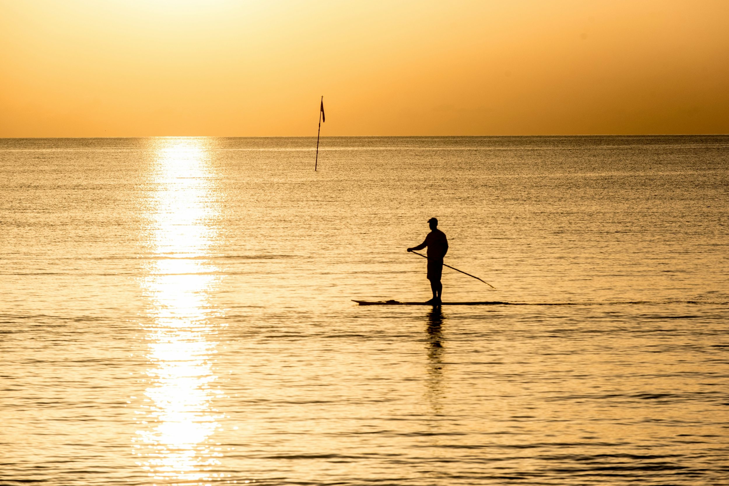 Paddleboarding in Indian River Lagoon