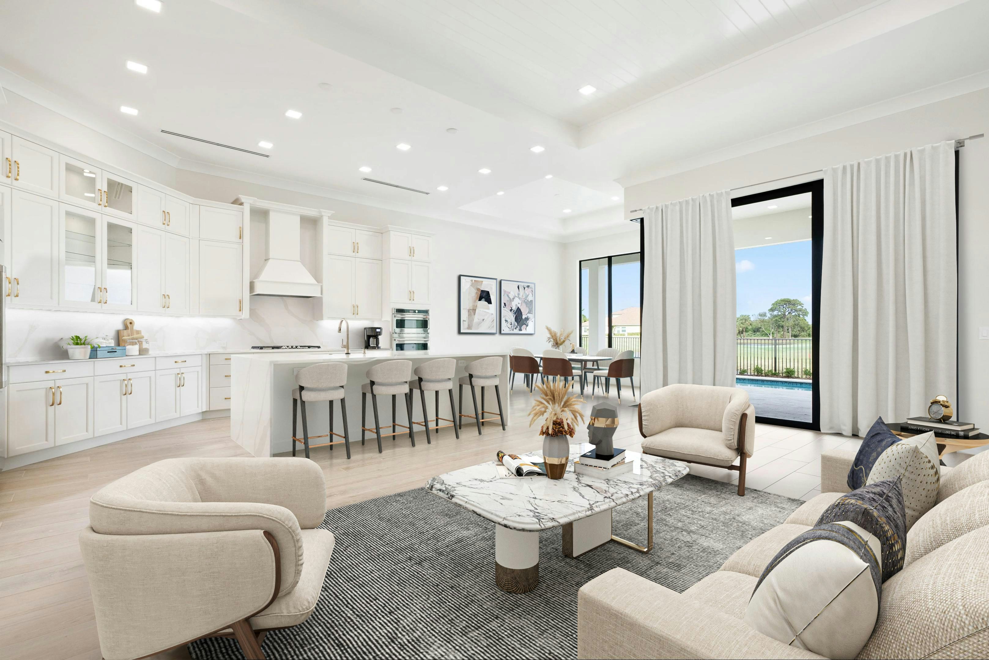 Great Room Virtual Staged | Madrona Move-in Ready Home