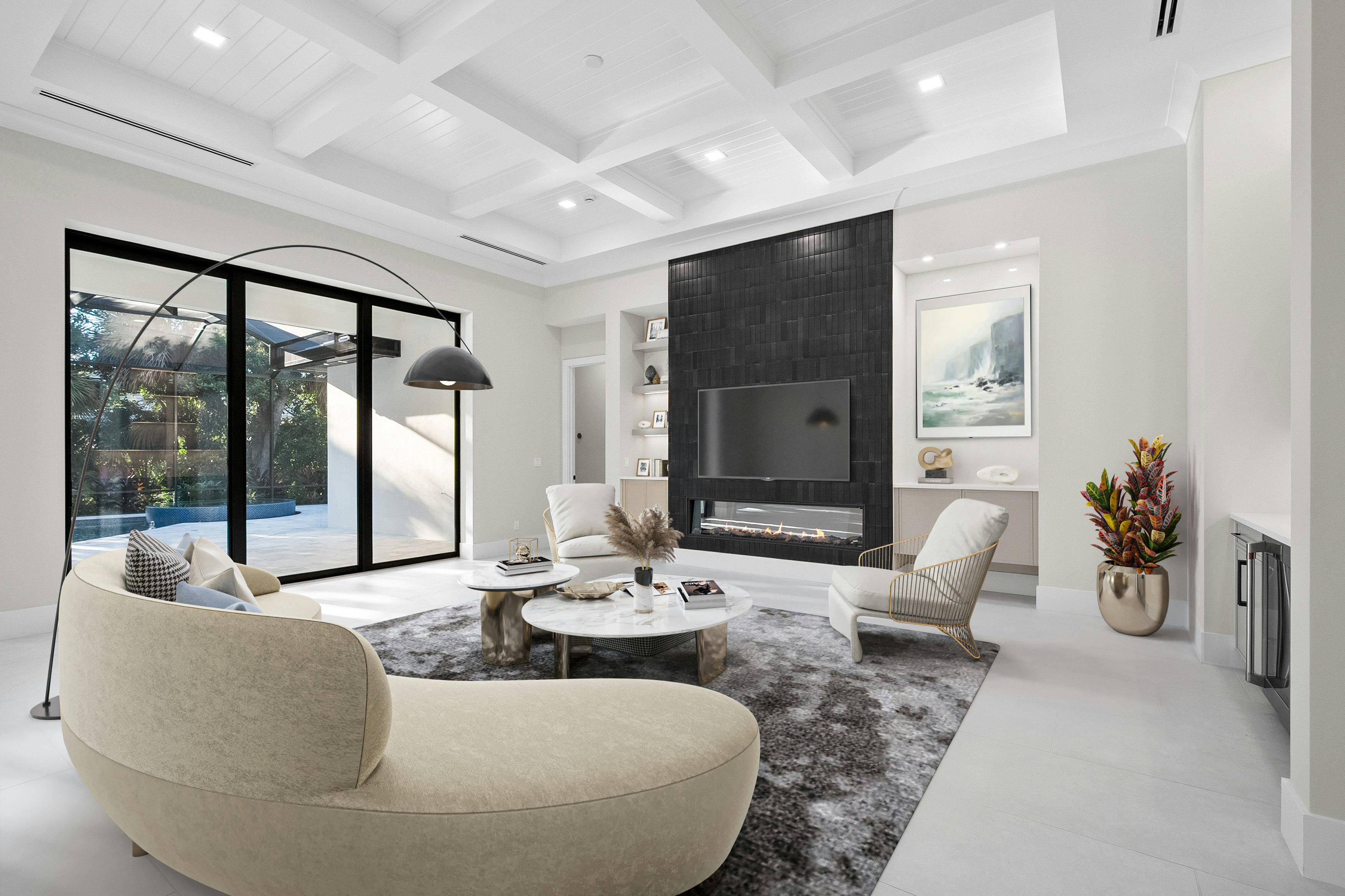 Great Room Virtually Rendered | 9193 Seaglass Ct