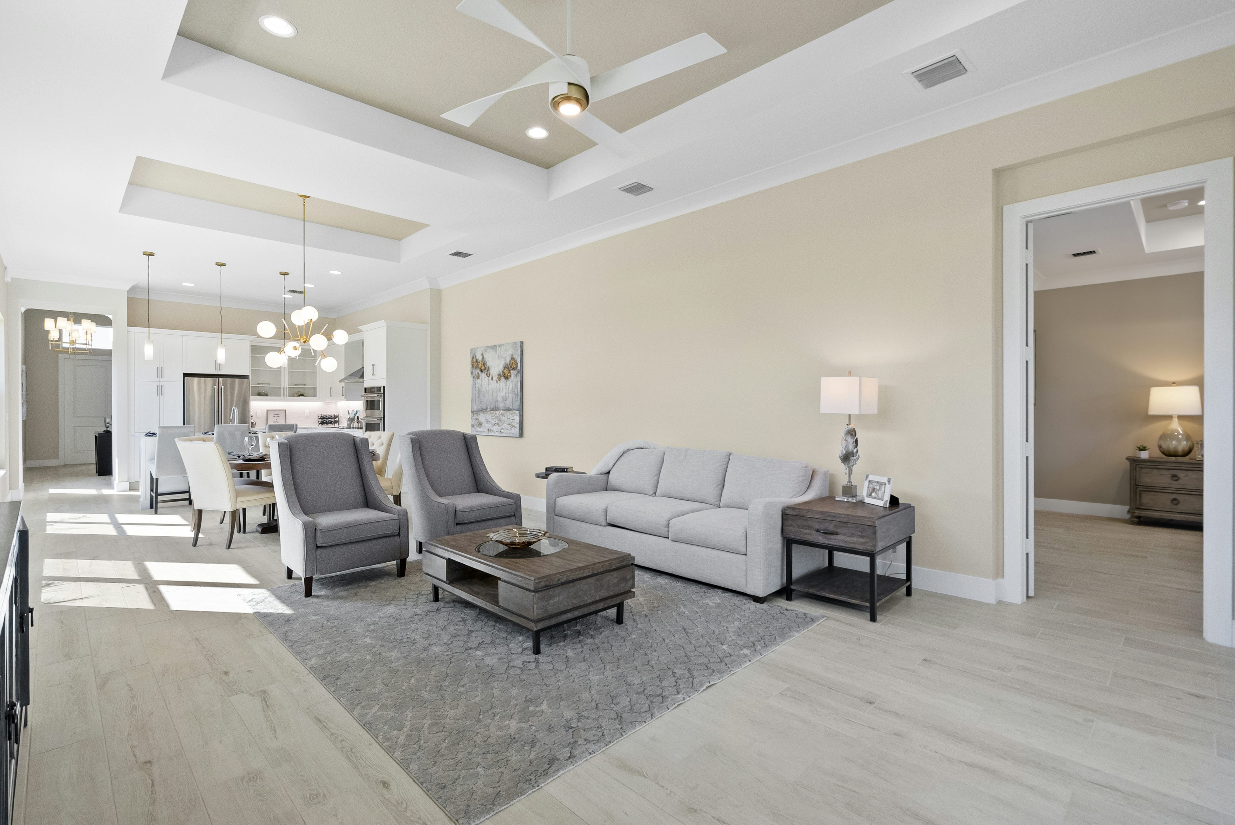 Great Room to Kitchen | 2148 Falls Manor