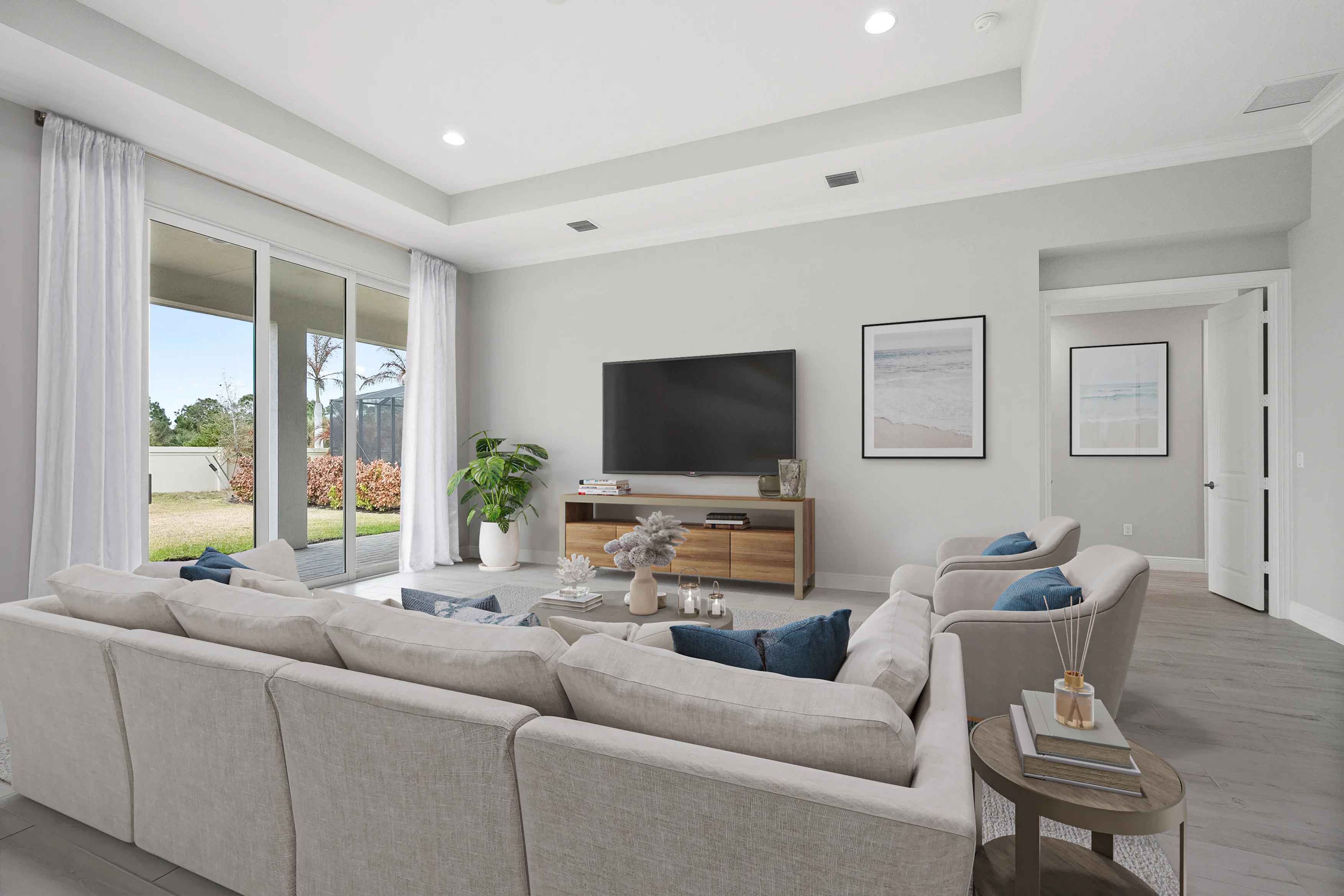 Virtually Staged Great Room | 5697 Bent Pine Square