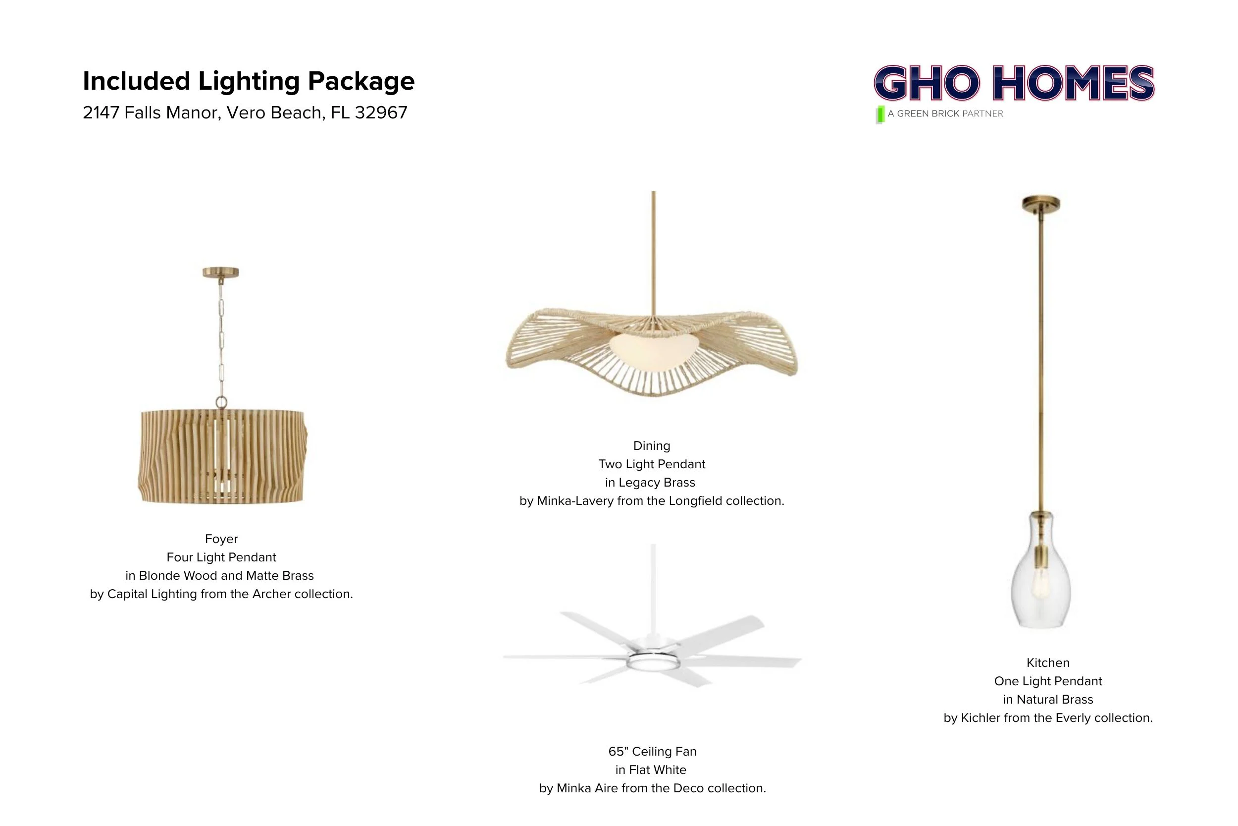 Included Lighting Package | 2147 Falls Manor