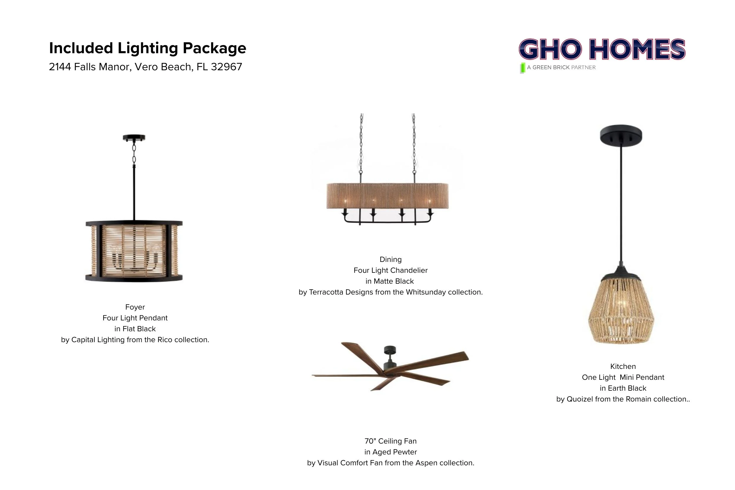 Included Lighting Package | 2144 Falls Manor