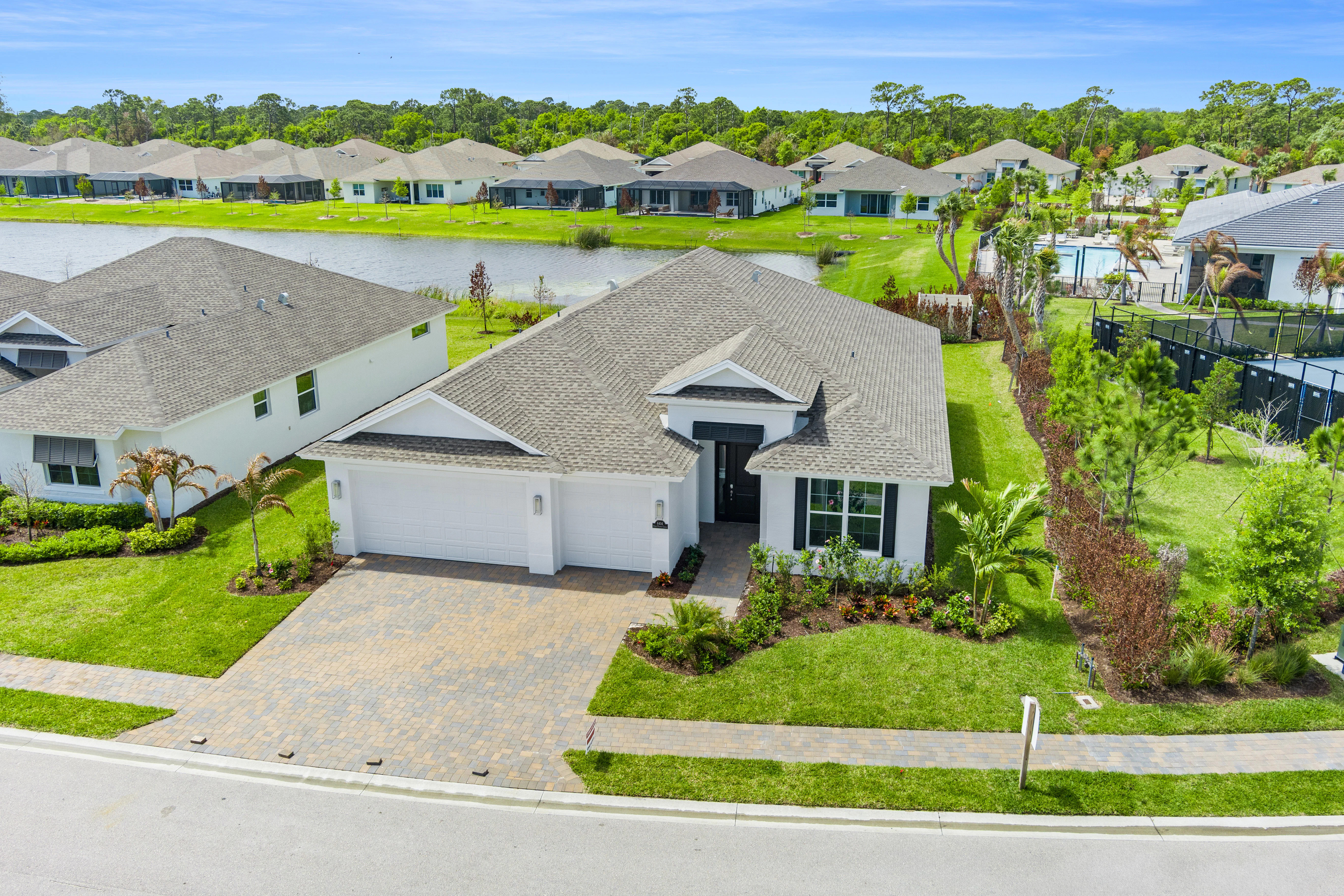 Aerial Front Elevation | 6414 High Pointe Circle