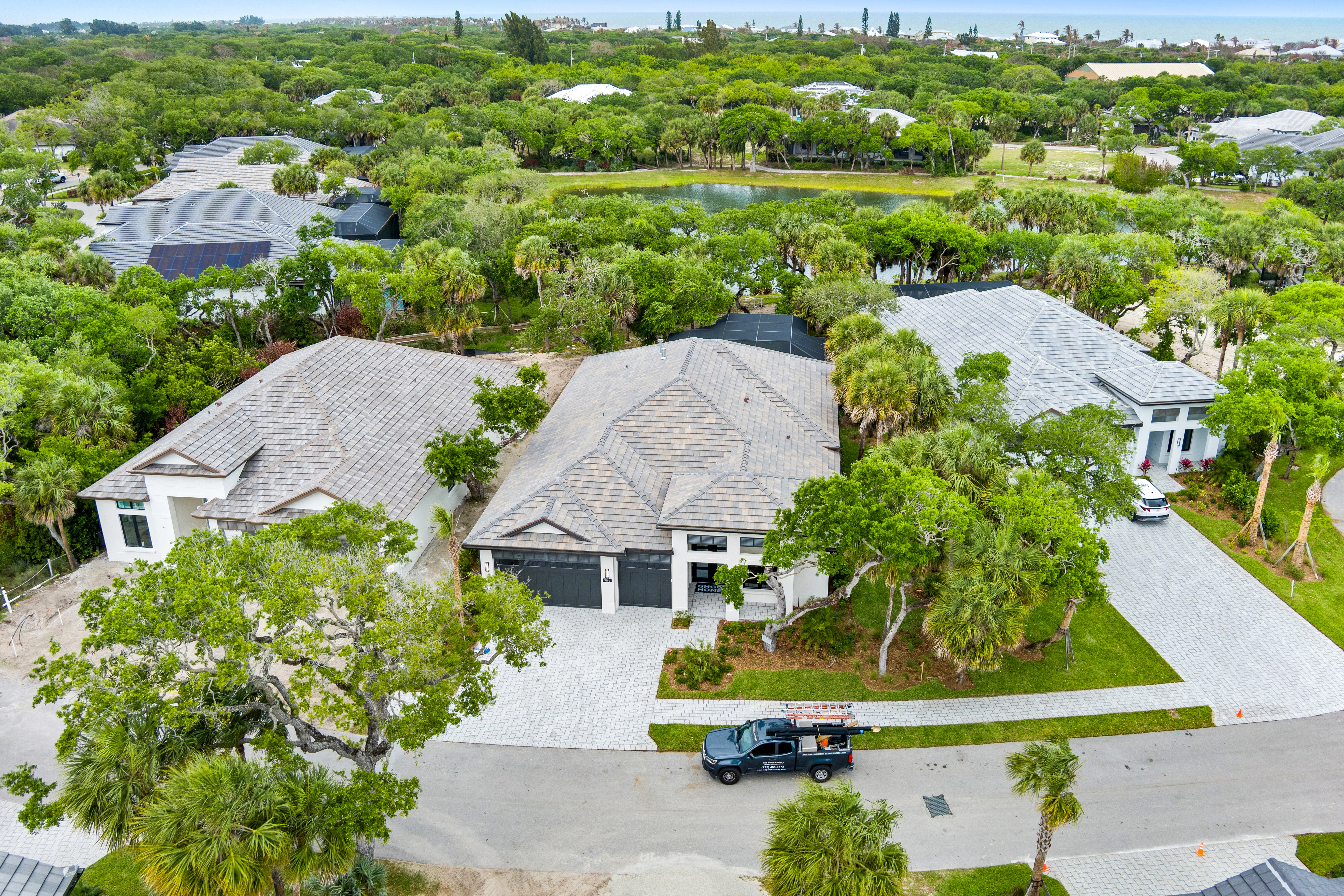 Aerial Front Elevation | 9160 Seaglass Ct