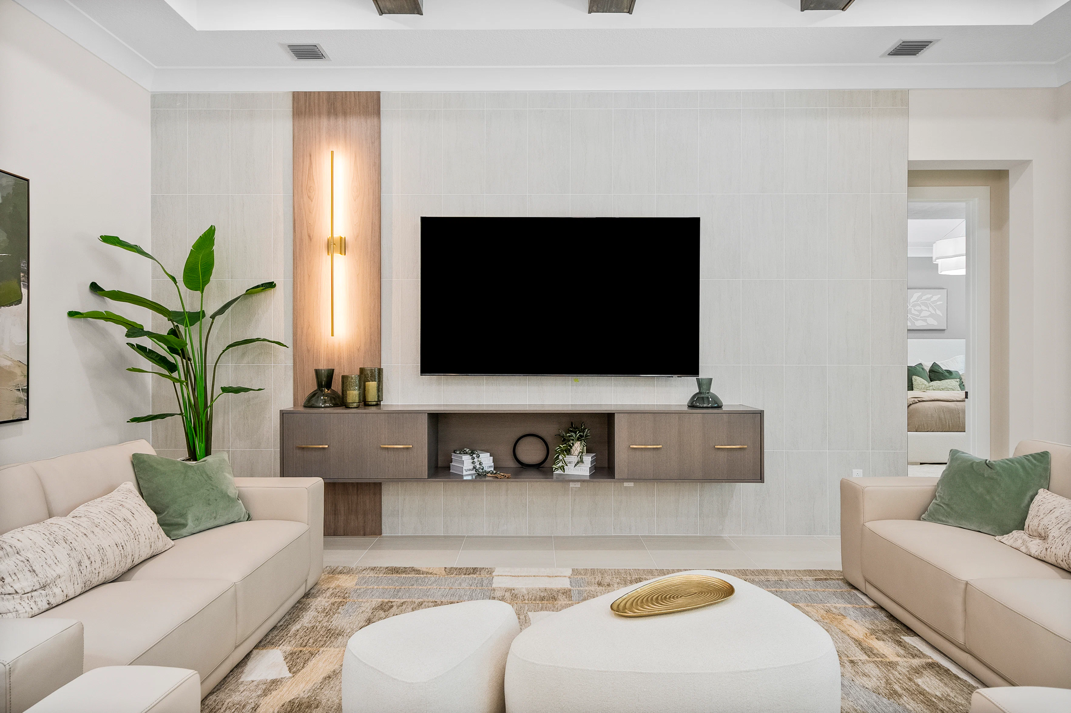 Great Room TV Wall Detail | Irvine Grande