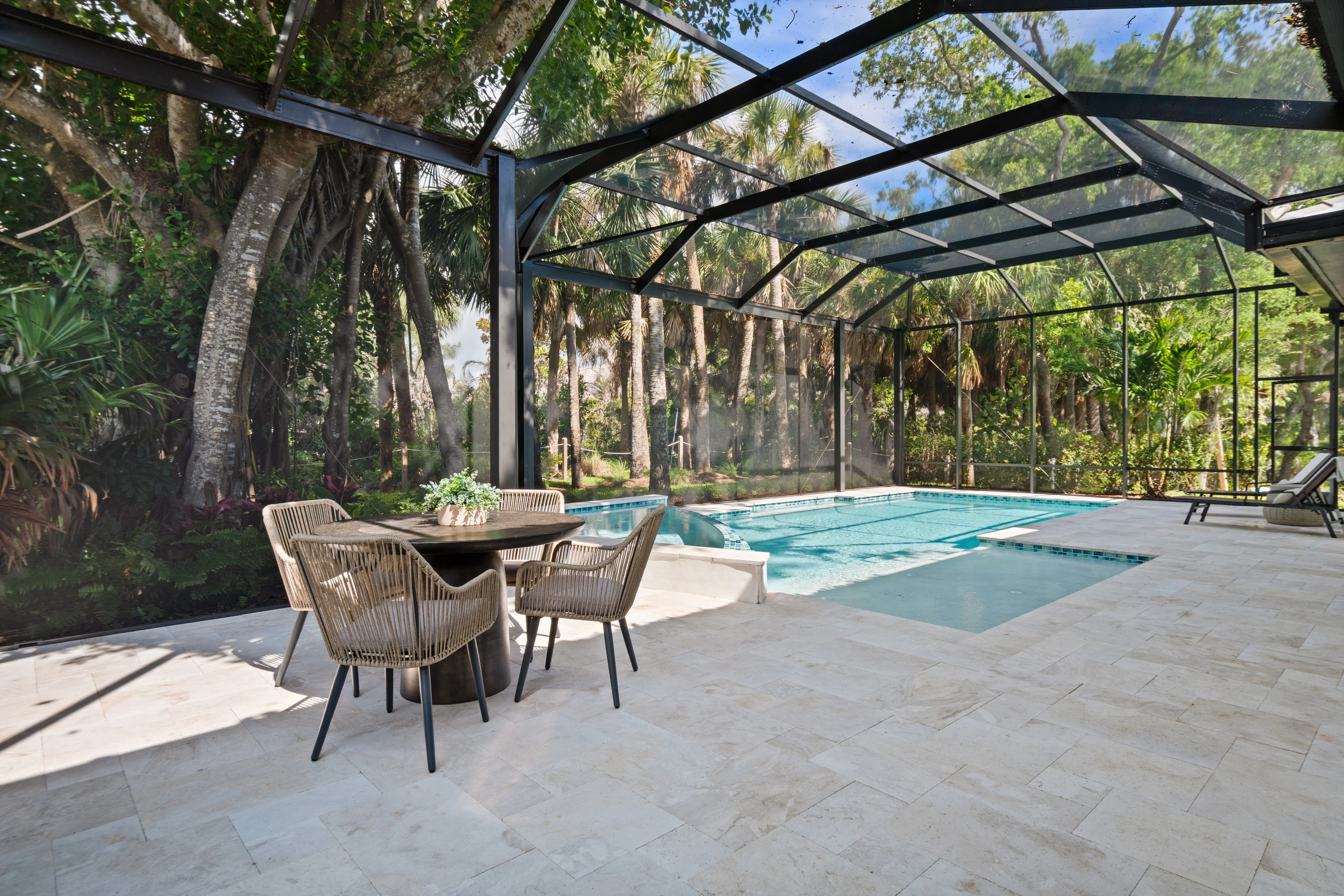 Screened Pool and Decking | 9241 Seaglass Ct