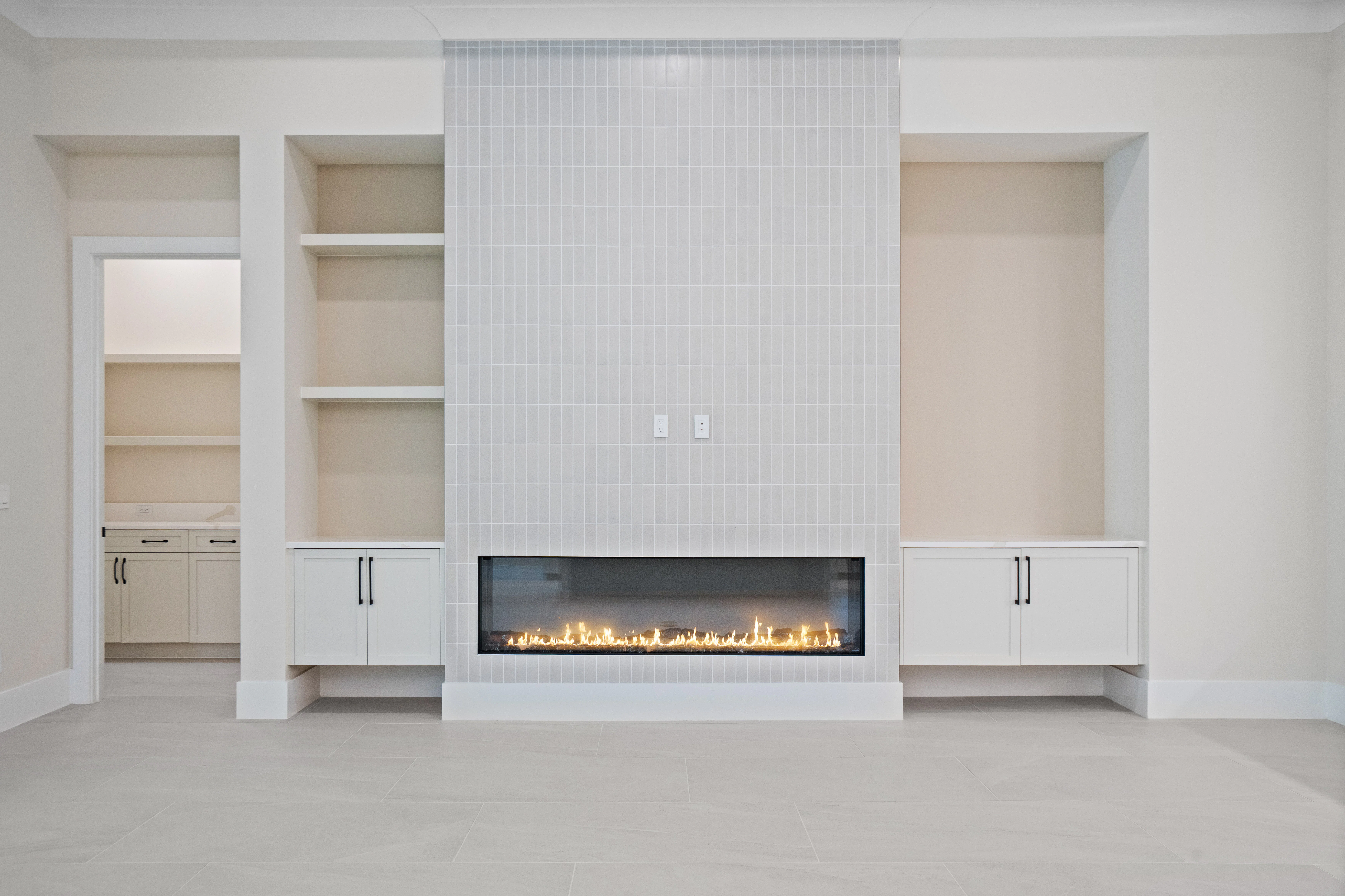 Seaglass Citron Great Room Fireplace