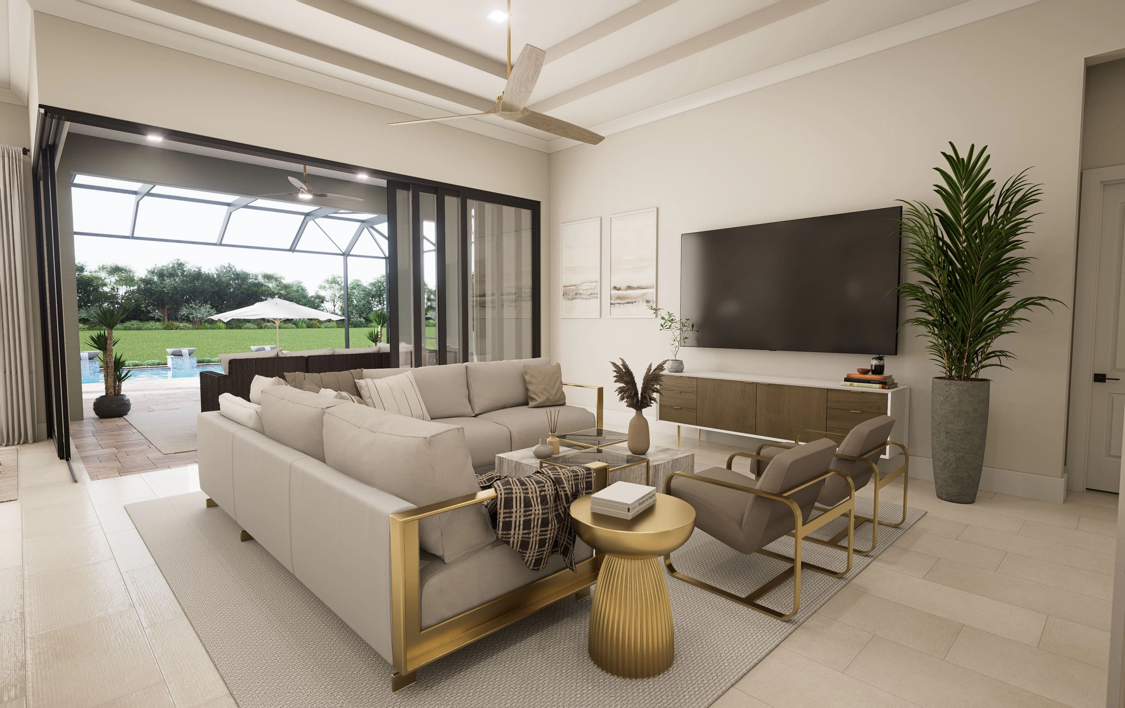 Great Room Virtual Rendering | Artistry
