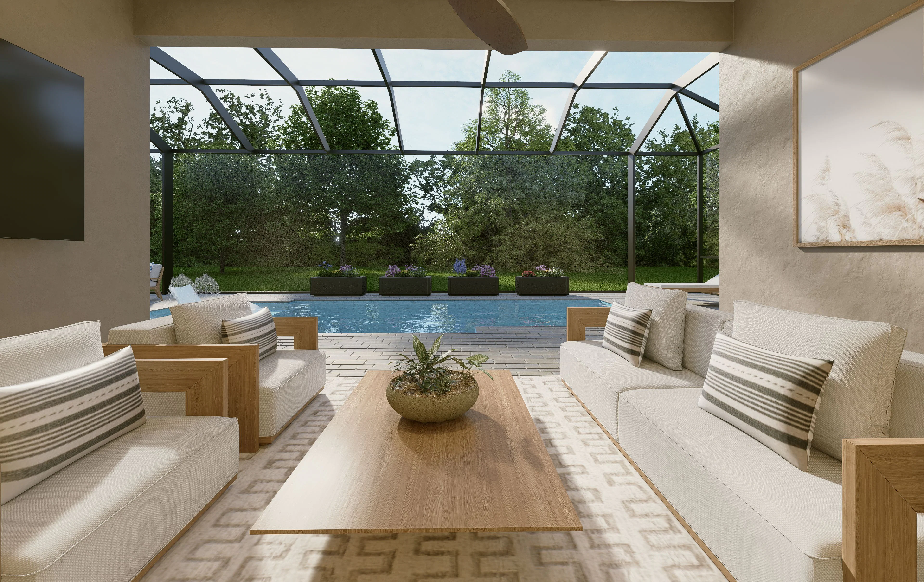 Lanai to Pool Virtual Interior | Merrit