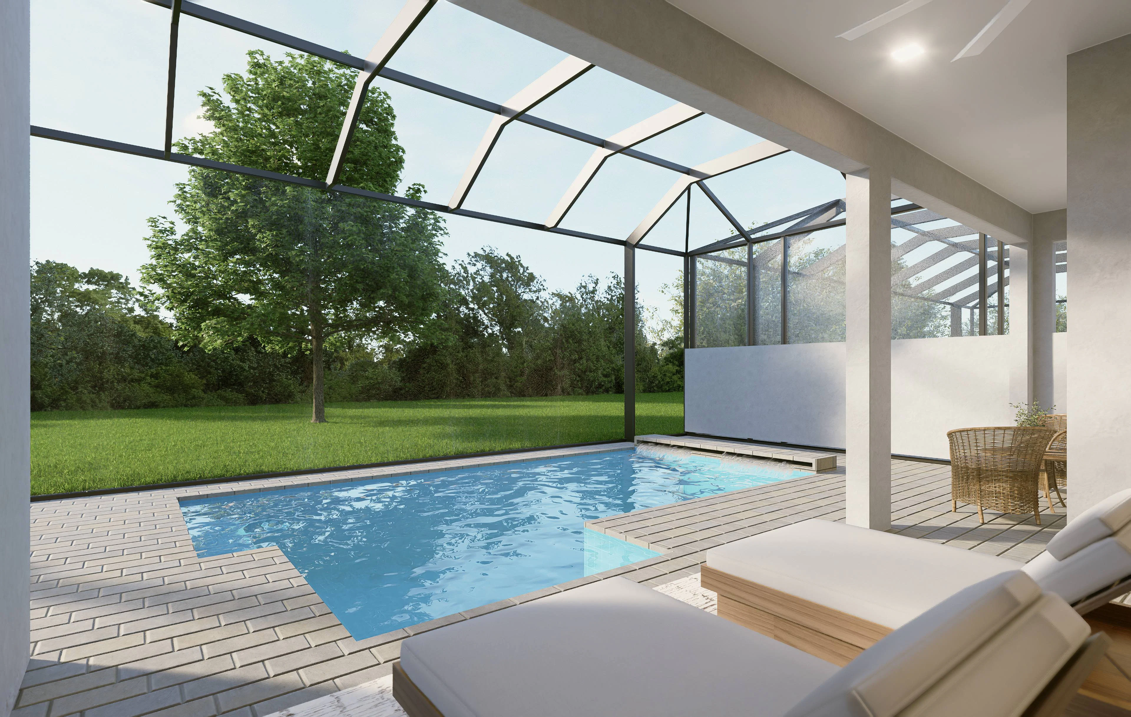 Lanai and Pool Virtual Interior | Langston