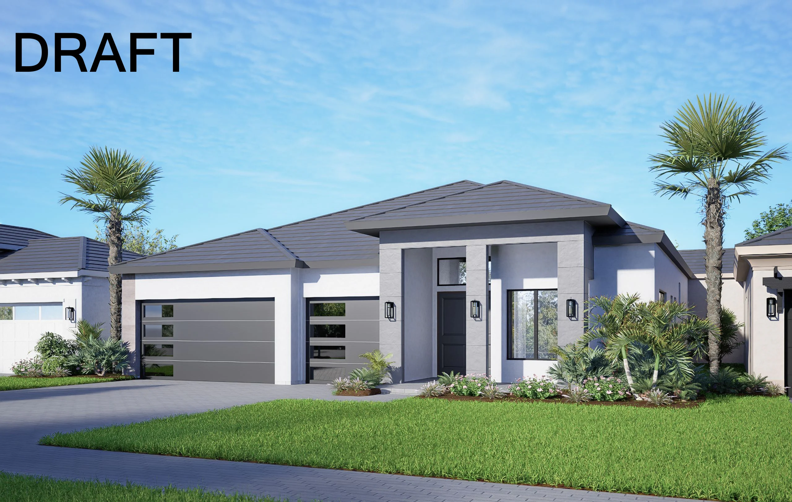 Contemporary Elevation | Langston Model